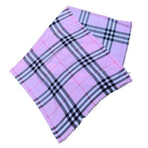 AUTHENTIC Burberry Scarf SuperNova Lightweight Check Scarf Pink